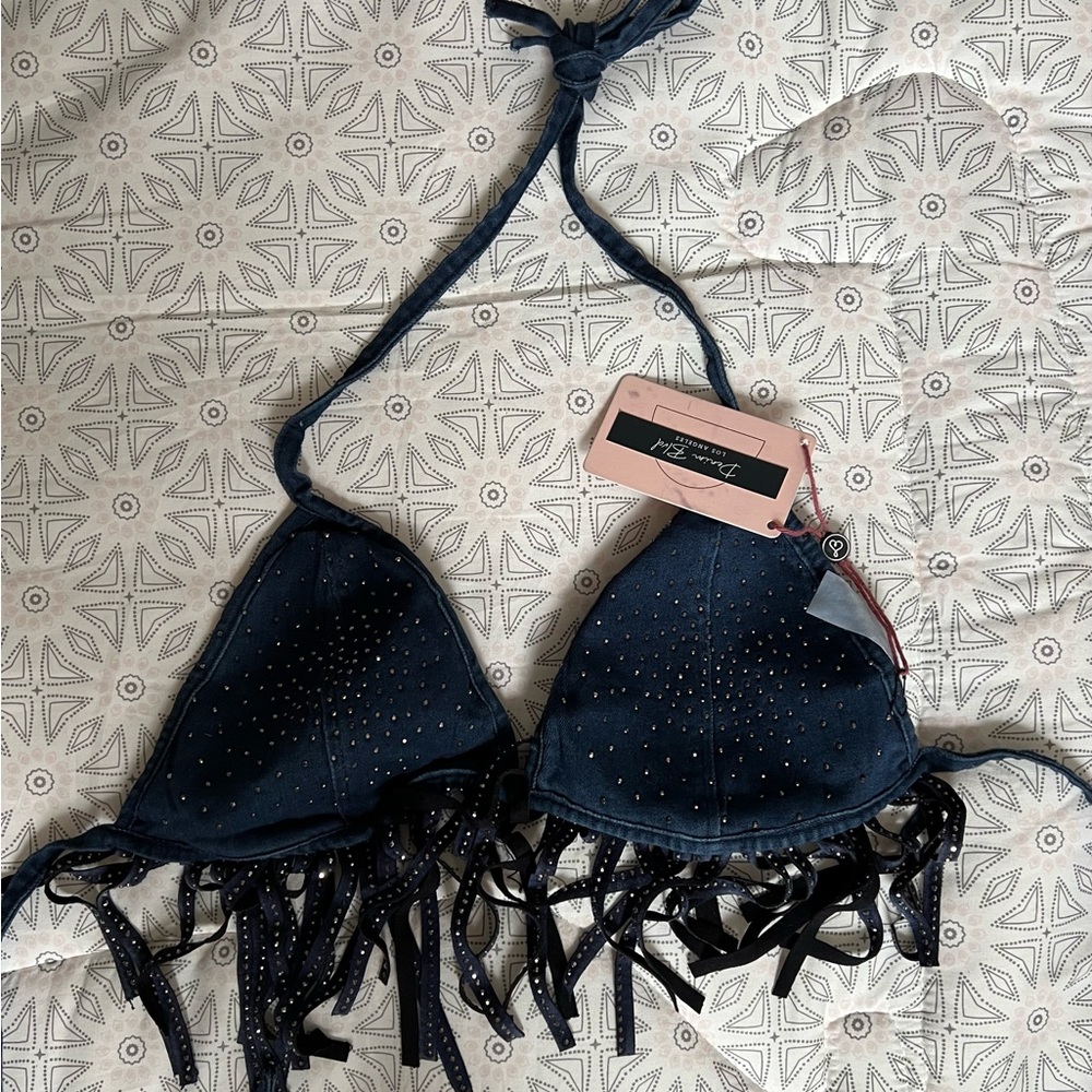 festival bedazzled bra